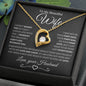 To My Beautiful Wife | I Can't Live Without You | Forever Love Necklace