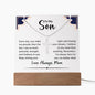 To My Son | Everyday You Make Me Prouder | Acrylic Square Plaque