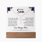 To My Son | Everyday You Make Me Prouder | Acrylic Square Plaque