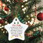 Dear Daddy | High Gloss Star Ornament