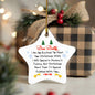 Dear Daddy | High Gloss Star Ornament