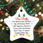 Dear Daddy | High Gloss Star Ornament