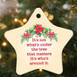 It's Not What's Under The Tree | High Gloss Star Ornament