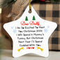 Dear Daddy | High Gloss Star Ornament