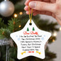 Dear Daddy | High Gloss Star Ornament