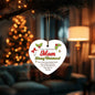 The Most Wonderful Mom | Merry Christmas | High Gloss Heart Ornament