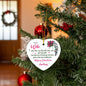 To My Wife | Merry Christmas Darling | High Gloss Heart Ornament