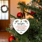To My Daughter | Merry Christmas | High Gloss Heart Ornament