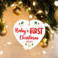 Baby's First Christmas 2024 | High Gloss Heart Ornament