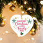 Our First Christmas As A Family 2024 | High Gloss Heart Ornament