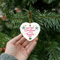 Our First Christmas As A Family 2024 | High Gloss Heart Ornament