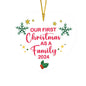 Our First Christmas As A Family 2024 | High Gloss Heart Ornament