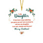 To My Daughter | Merry Christmas | High Gloss Heart Ornament