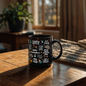 Daily Reminders Mug | Black Ceramic Mug