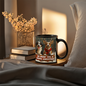We Woof You A Merry Christmas | Black Ceramic Mug