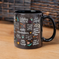 Daily Reminders Mug | Black Ceramic Mug