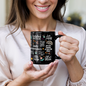 Daily Reminders Mug | Black Ceramic Mug