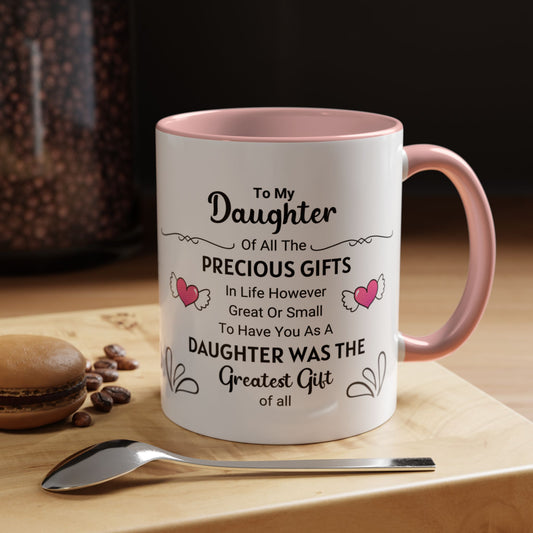 To My Daughter Coffee Mug (11, 15oz)