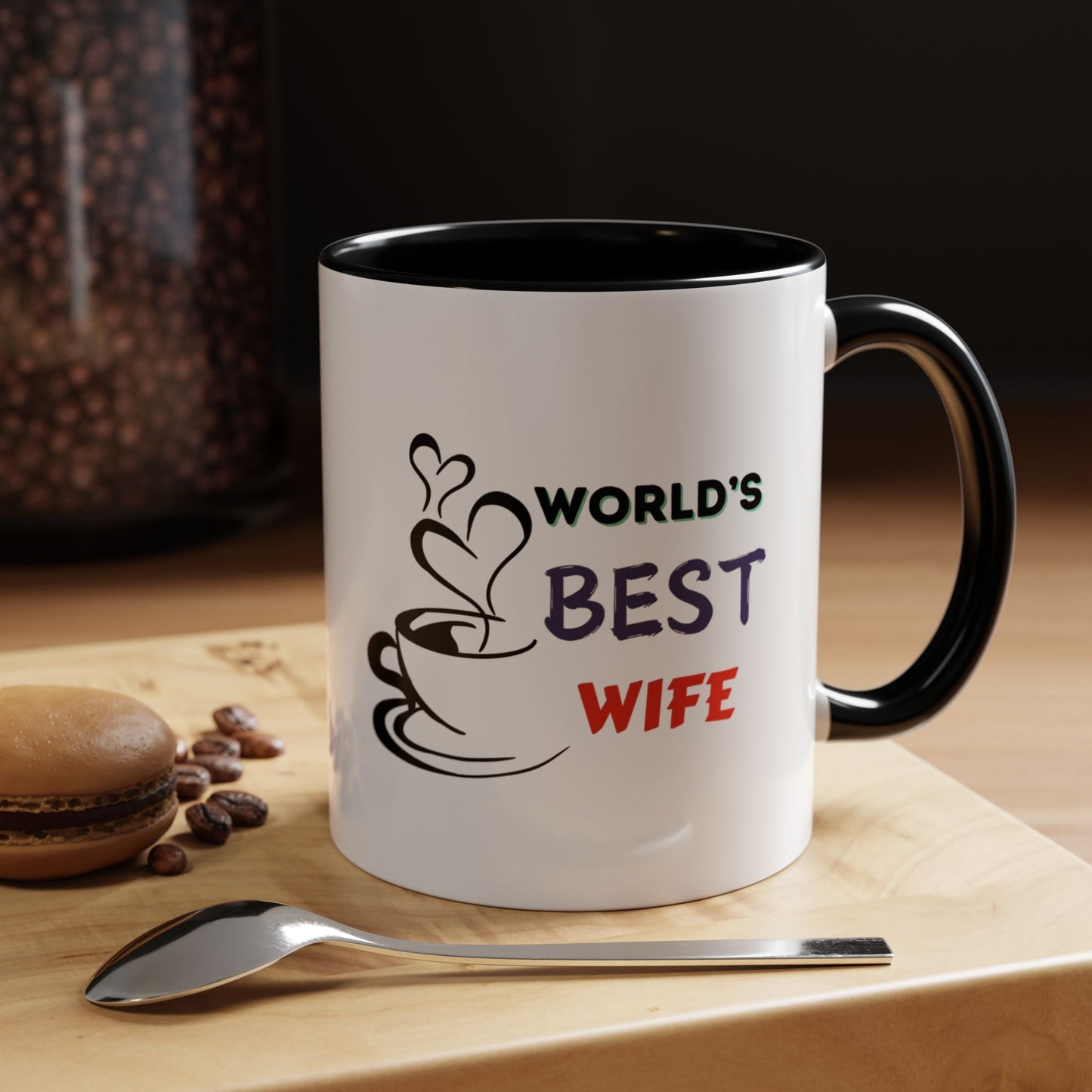 World's Best Wife Accent Coffee Mug (11, 15oz)