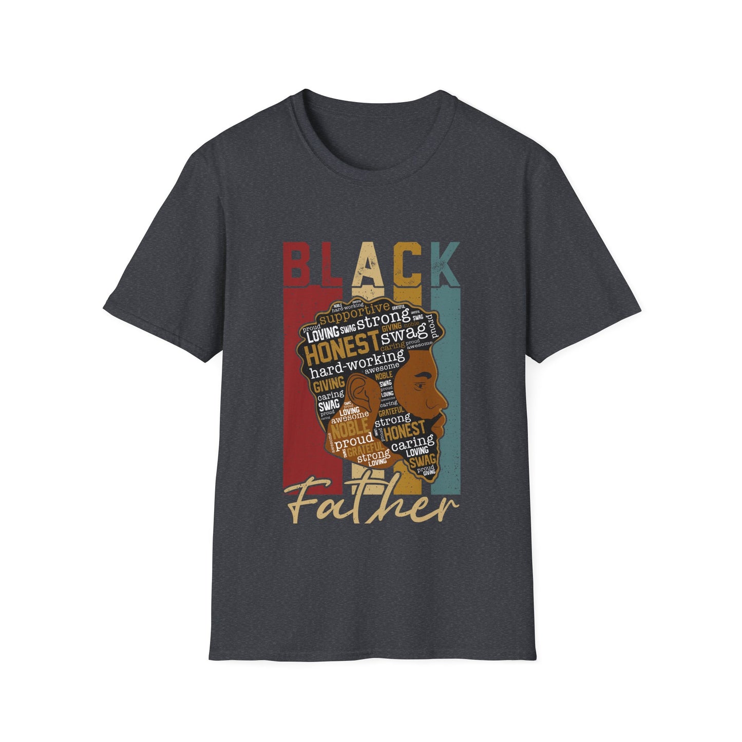 Black Father |Unisex Softstyle T-Shirt