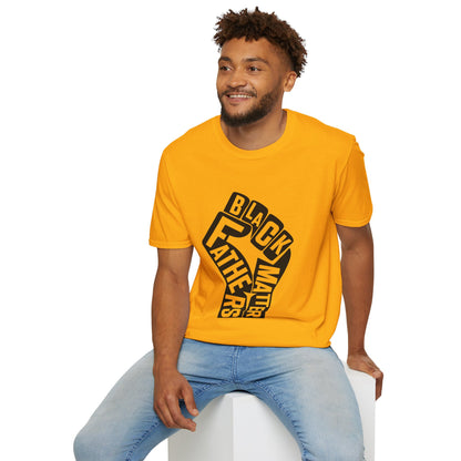 Black Fathers Matter | Unisex Softstyle T-Shirt Black