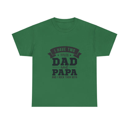 Dad & Papa | Unisex Heavy Cotton Tee