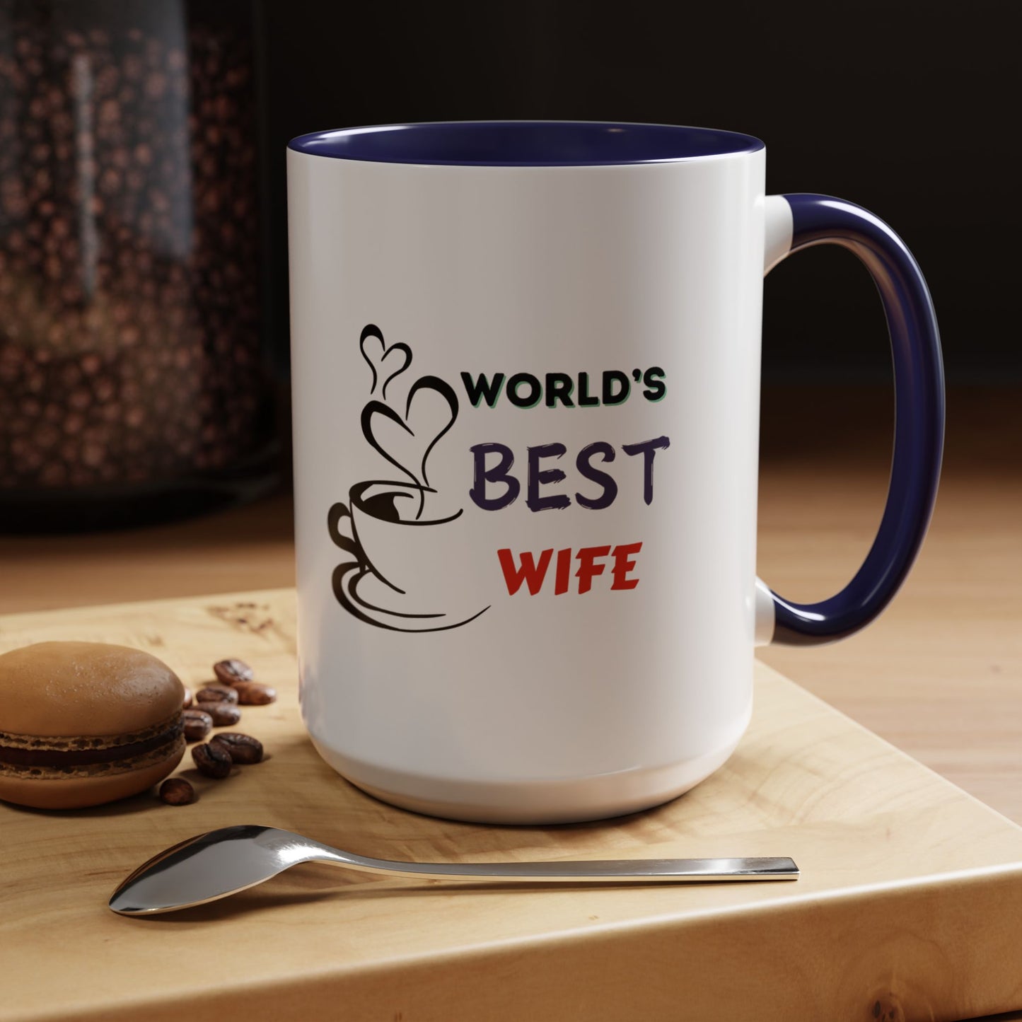 World's Best Wife Accent Coffee Mug (11, 15oz)