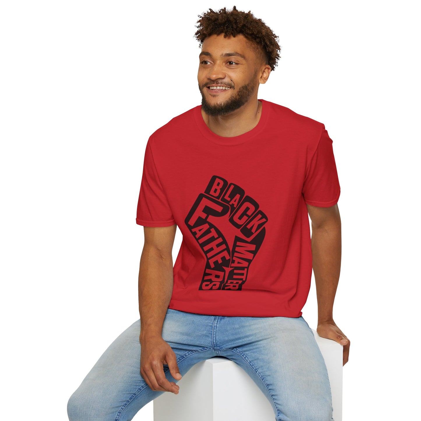 Black Fathers Matter | Unisex Softstyle T-Shirt Black