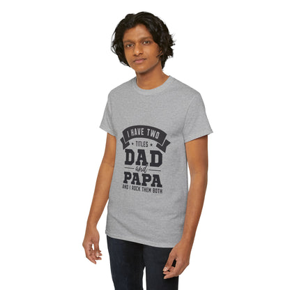 Dad & Papa | Unisex Heavy Cotton Tee