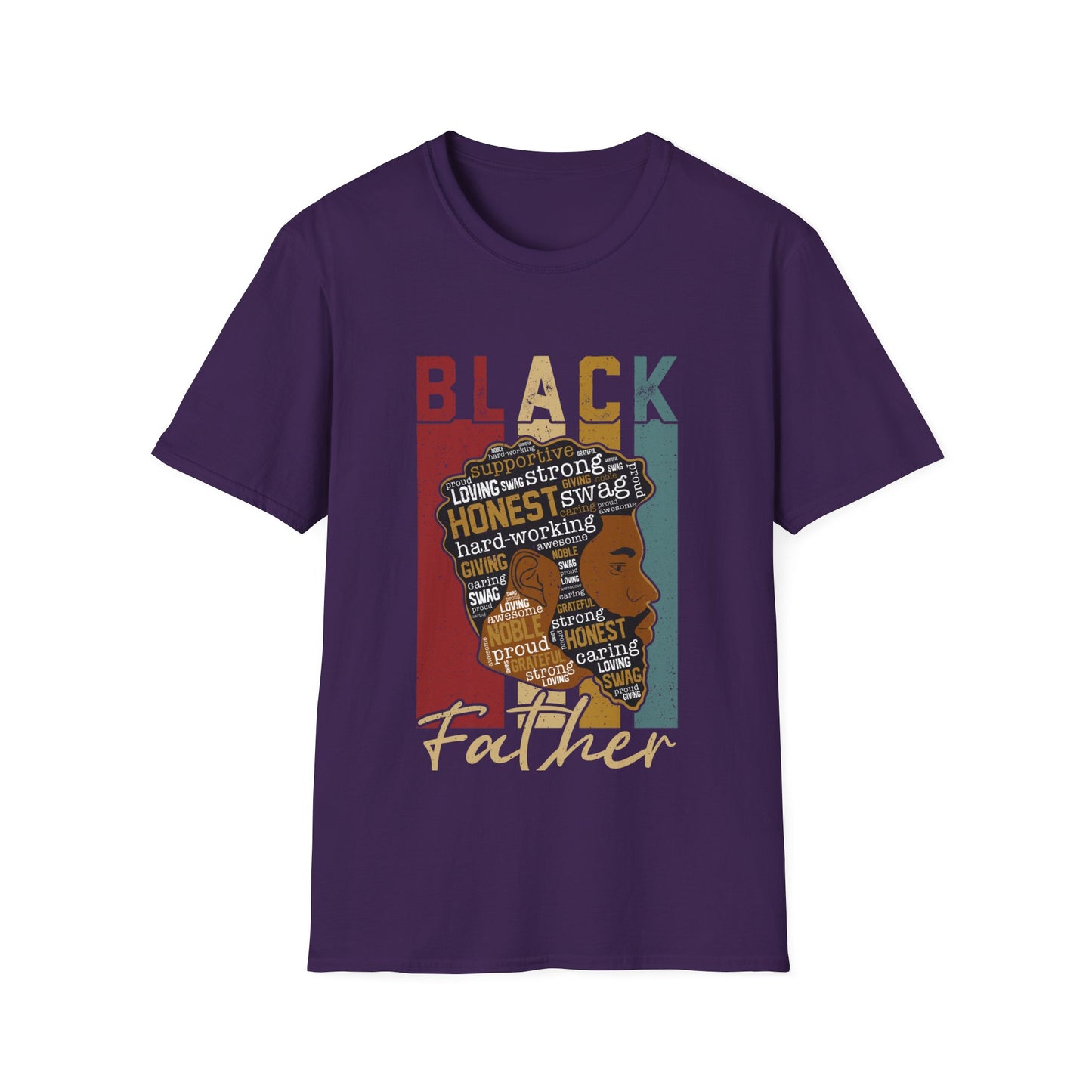 Black Father |Unisex Softstyle T-Shirt
