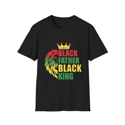 Black Father Black King Lion |Unisex Softstyle T-Shirt
