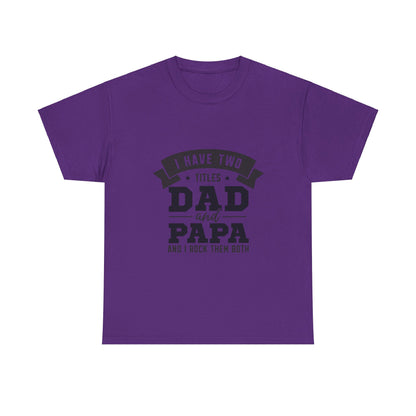 Dad & Papa | Unisex Heavy Cotton Tee