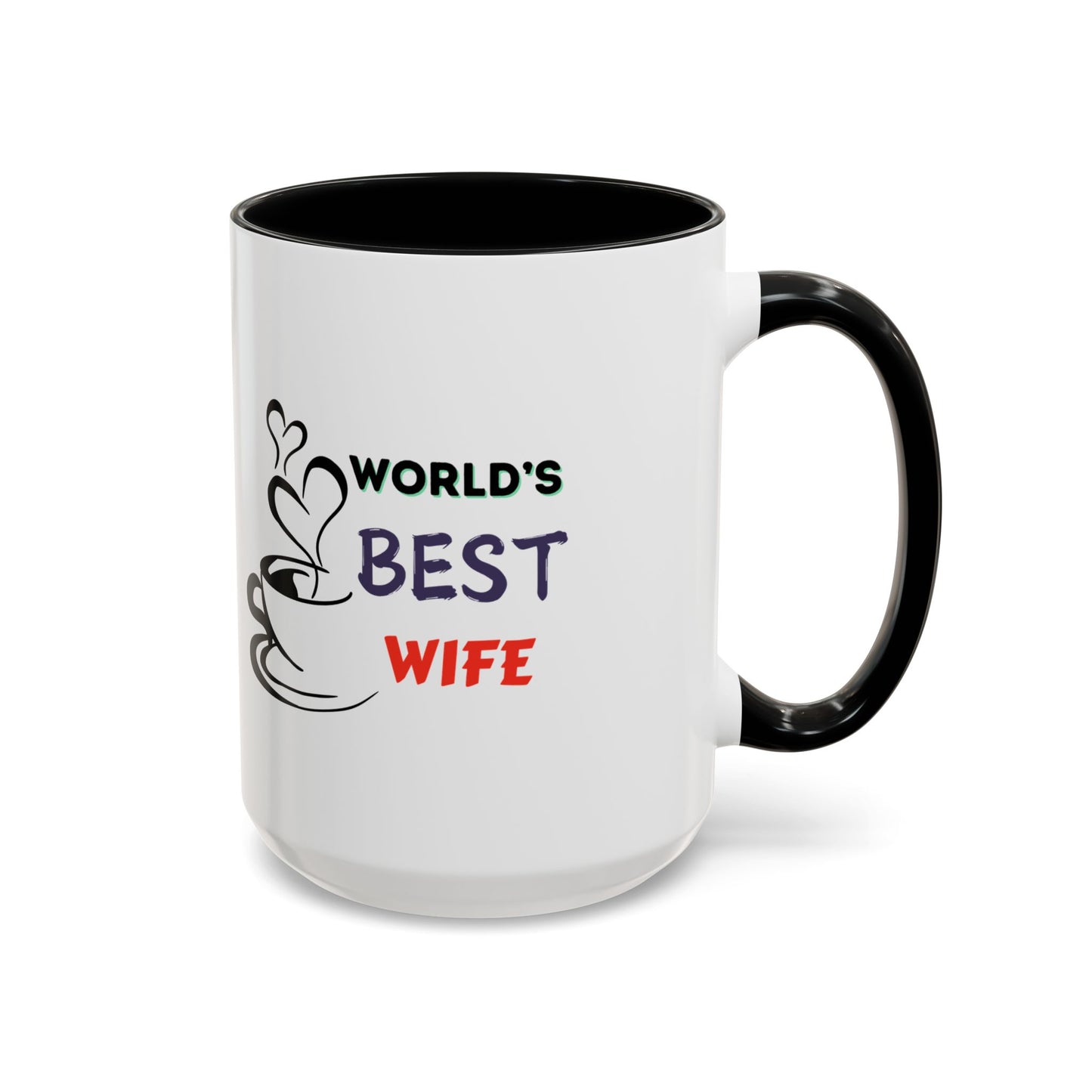 World's Best Wife Accent Coffee Mug (11, 15oz)