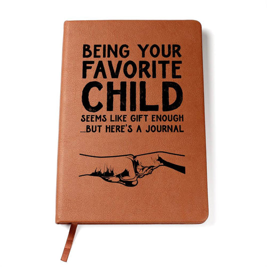 To Dad | Favorite Child | Graphic Leather Journal