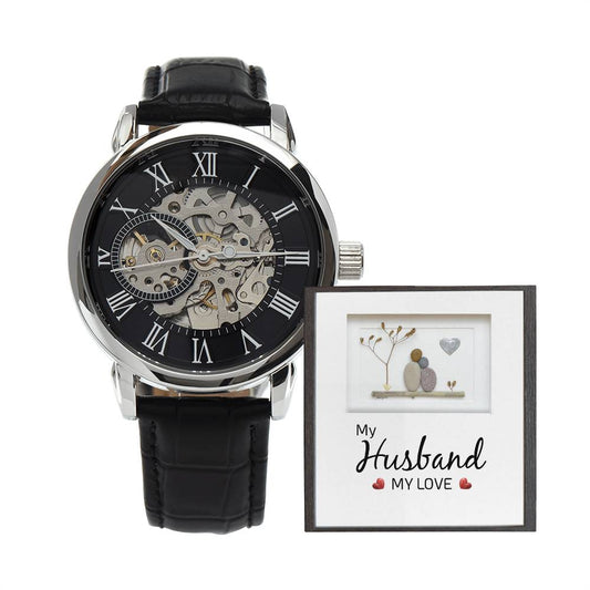 My Husband, My Love | Men's Openwork Watch