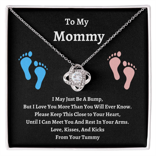 To My Mommy | Kisses, And Kicks | Love Knot Necklace