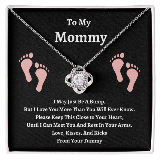 To My Mommy | Please Keep This Close | Love Knot Necklace