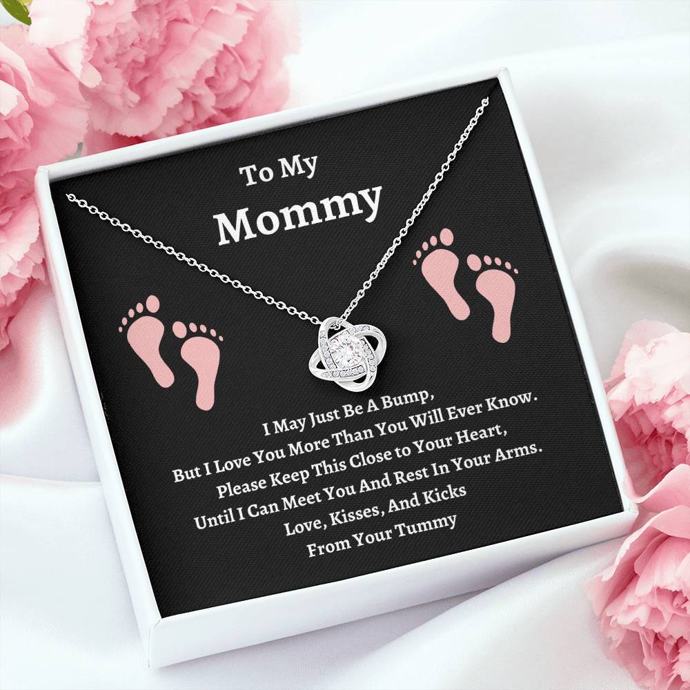 To My Mommy | Please Keep This Close | Love Knot Necklace