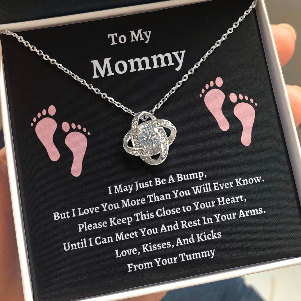 To My Mommy | Please Keep This Close | Love Knot Necklace