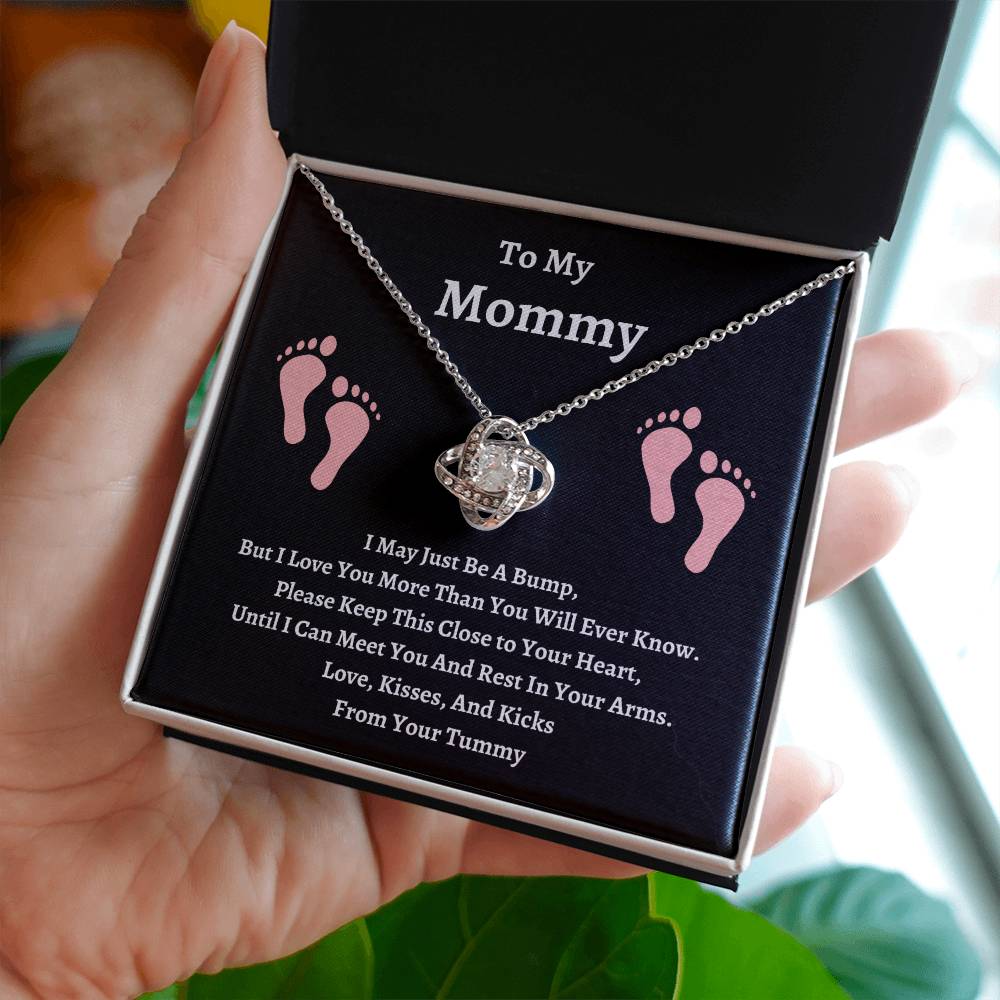 To My Mommy | Please Keep This Close | Love Knot Necklace