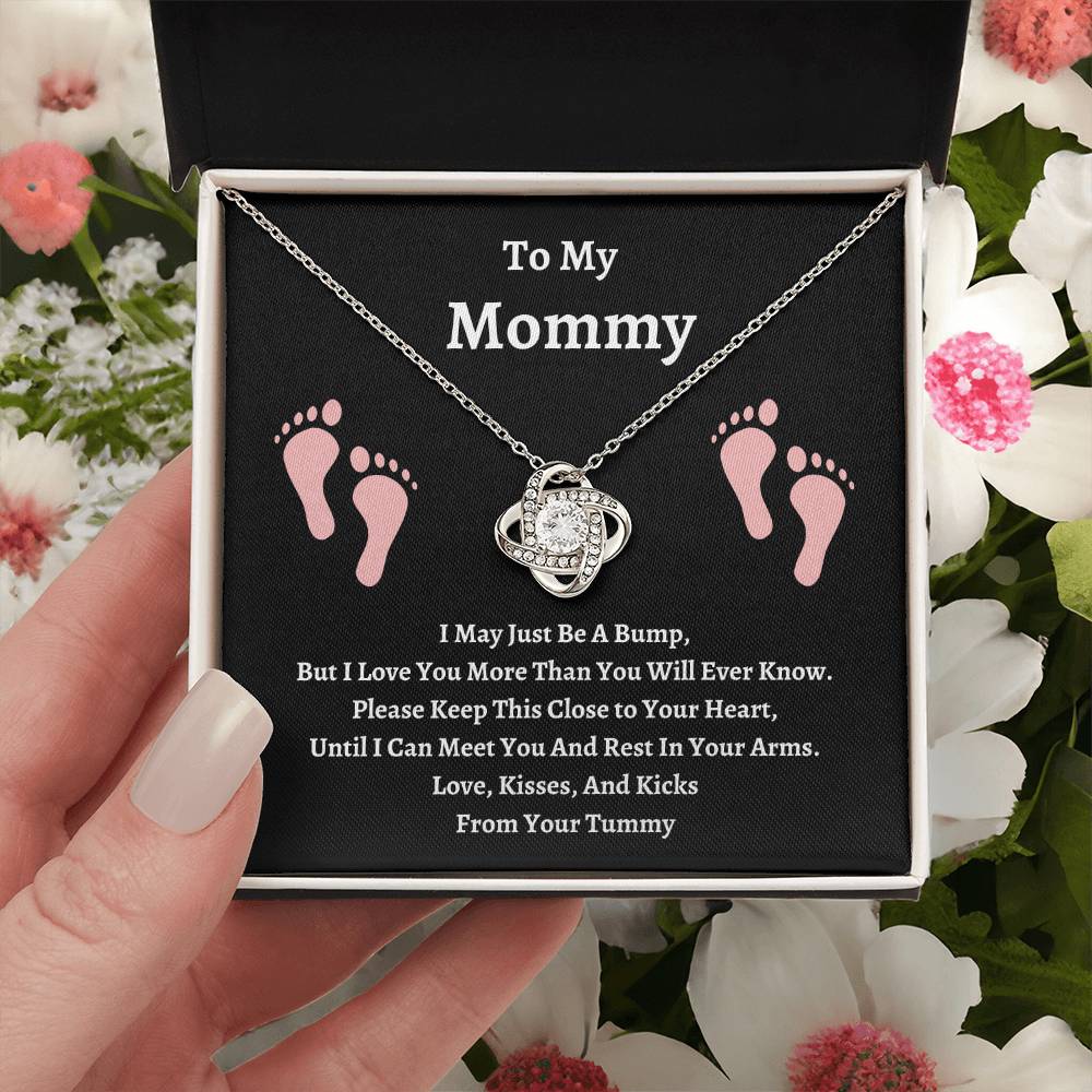To My Mommy | Please Keep This Close | Love Knot Necklace
