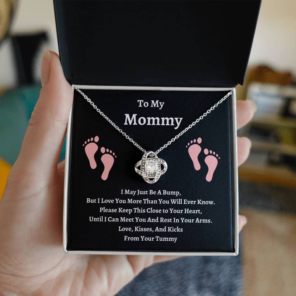 To My Mommy | Please Keep This Close | Love Knot Necklace