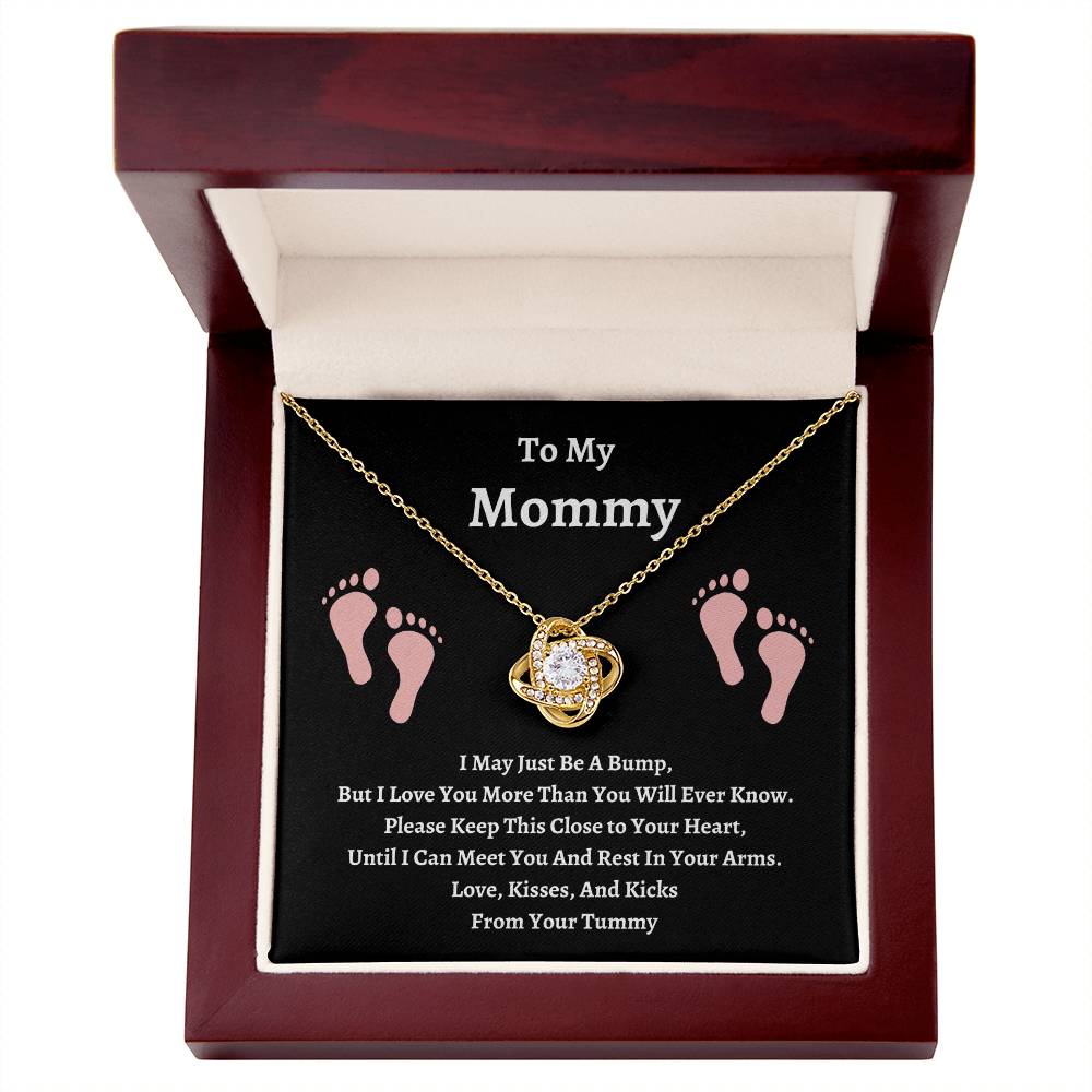 To My Mommy | Please Keep This Close | Love Knot Necklace