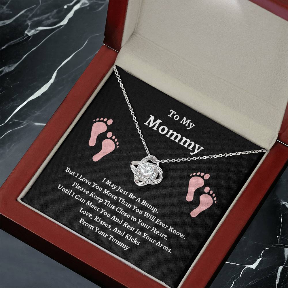 To My Mommy | Please Keep This Close | Love Knot Necklace