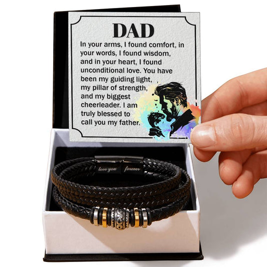Dad | In Your Arms | Love You Forever Bracelet