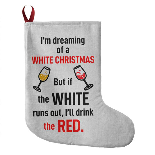 I'm Dreaming Of A White Christmas | Giant Holiday Stocking