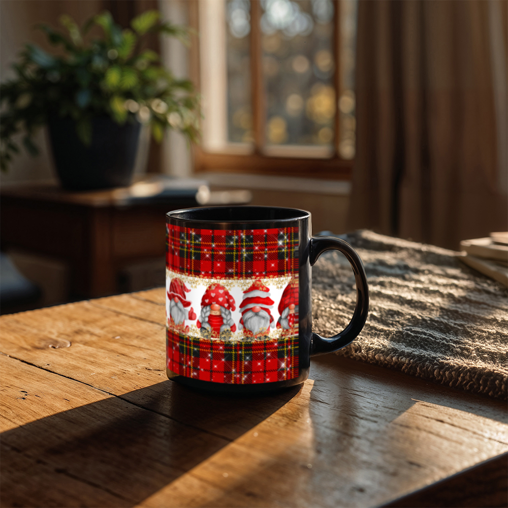 Christmas Fun | Black Ceramic Mug