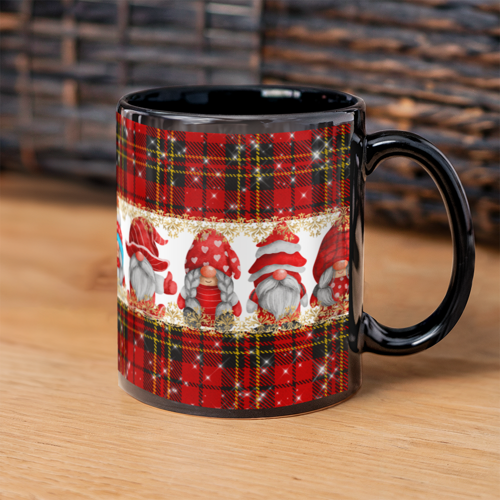 Christmas Fun | Black Ceramic Mug