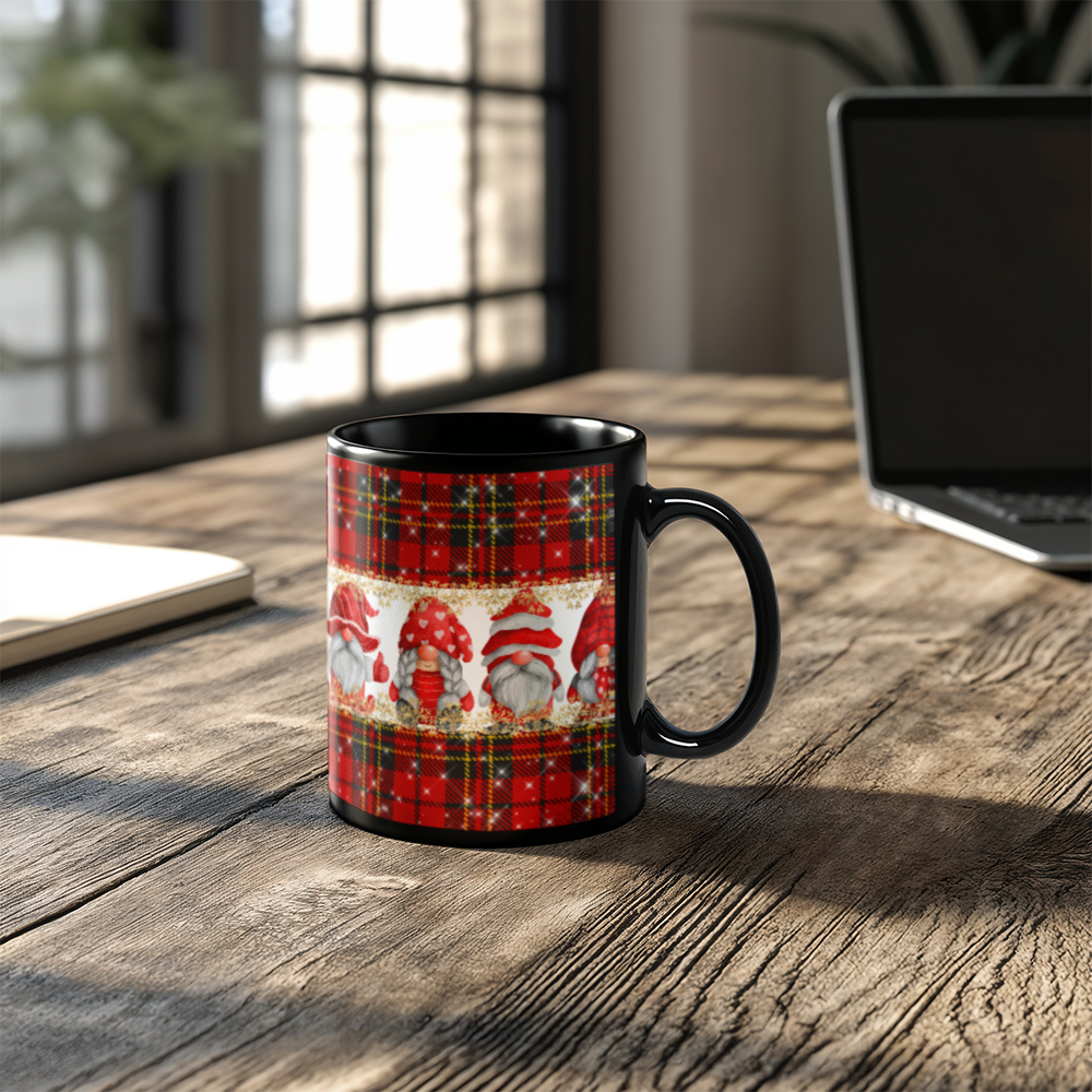Christmas Fun | Black Ceramic Mug