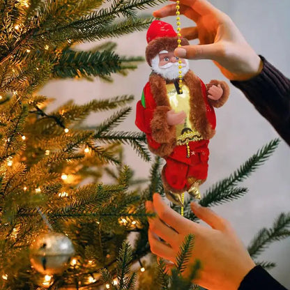 Musical Climbing Santa Christmas Decor